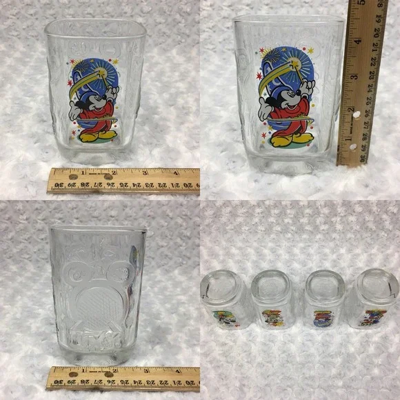Y2k Disney World Mickey Mouse 2000 Celebration Collectible Park McDonalds Glass - Picture 2 of 11